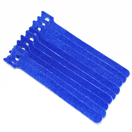 Hook and Loop Cable Tie in Blue