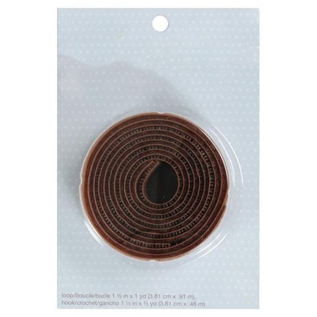 Hook and Loop_Brown Small Roll Blister Packing